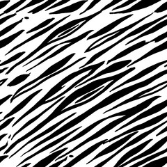 Vector seamless repeating pattern of zebra skin ideal for backgrounds, animal print textures, fabrics and textiles or wallpaper.