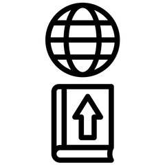 Publishing vector icon illustration of Literature iconset.