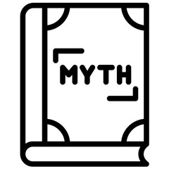Literary Mythology vector icon illustration of Literature iconset.