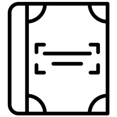 Cover vector icon illustration of Literature iconset.