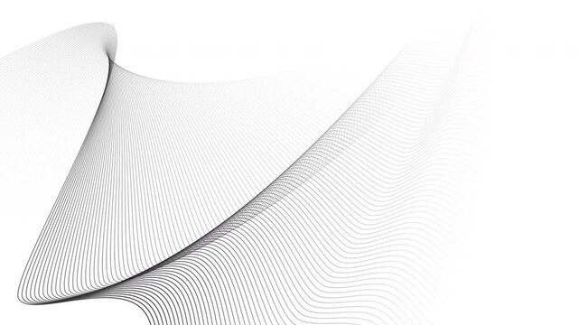 Dynamic grey lines forming beautiful abstract background. 