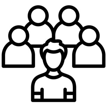 Group Leader vector icon illustration of Vacation Planning iconset.