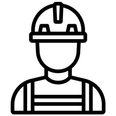 Builder Male vector icon illustration of Home Improvements iconset.