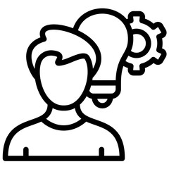 Skill vector icon illustration of Human Resource iconset.