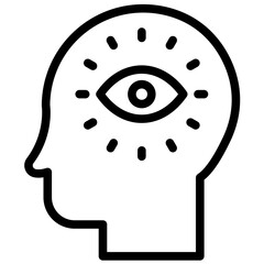 Vision vector icon illustration of Human Resource iconset.