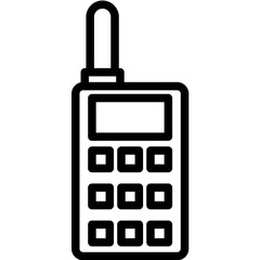 Walkie Talkie vector icon illustration of Children Toys iconset.