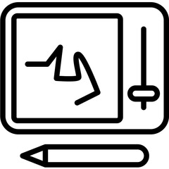 Telesketch vector icon illustration of Children Toys iconset.