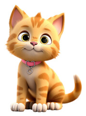Fototapeta premium PNG Kitten cartoon mammal animal.
