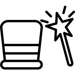 Magic Show vector icon illustration of Party and Celebration iconset.