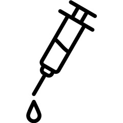 Syringe vector icon illustration of Pharmacy iconset.