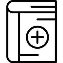 Medical Book vector icon illustration of Pharmacy iconset.