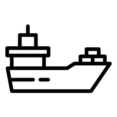 Ship vector icon illustration of Coastline iconset.