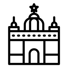 Vatican City vector icon illustration of Italy iconset.
