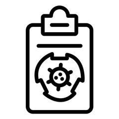 Disease Surveillance vector icon illustration of Infectious Diseases iconset.