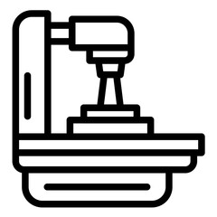 Radiation Machine vector icon illustration of Chemotherapy iconset.