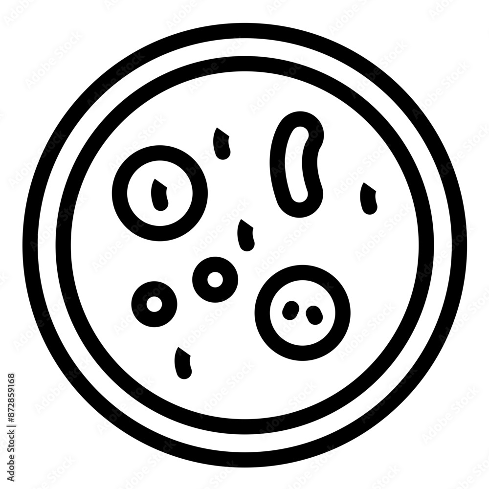 Canvas Prints microorganism vector icon illustration of lab iconset.