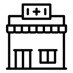 Fototapeta premium Pharmacy vector icon illustration of Lab iconset.