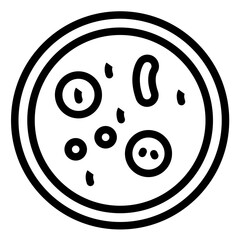 Microorganism vector icon illustration of Lab iconset.
