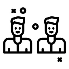 Smiling Face vector icon illustration of Friendship iconset.