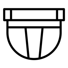 Jockstrap vector icon illustration of Rugby iconset.