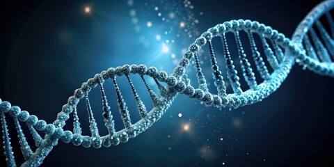 DNA double helix forming, genetics, science, biology, research, molecule, structure, evolution, sequencing