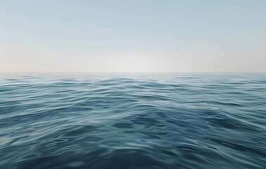 Fototapeta premium Tranquil Ocean Surface with Gentle Ripples