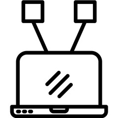 Connections vector icon illustration of Networking iconset.
