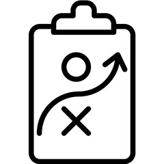 Strategic Planning vector icon illustration of Leadership iconset.