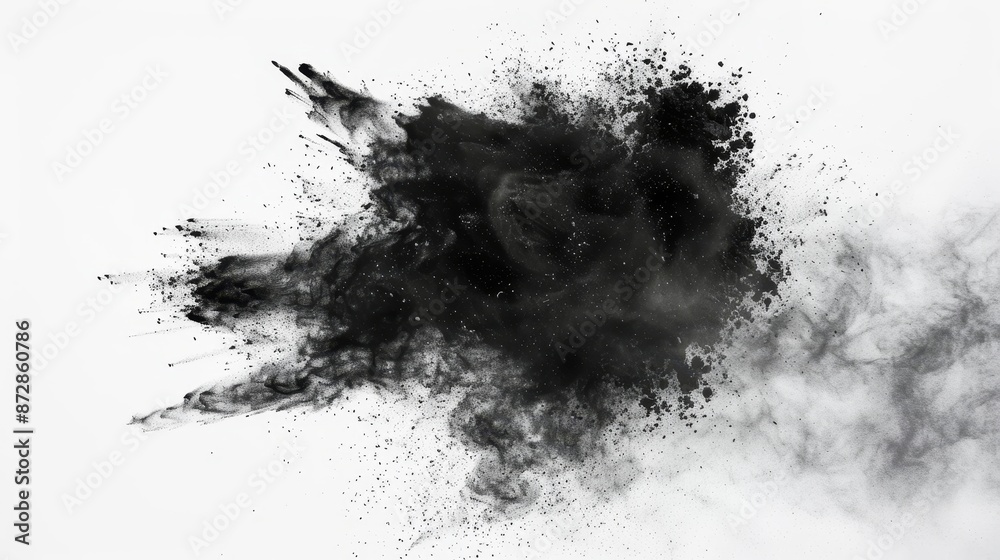 Poster a modern illustration of abstract modern noise. various sized particles of dust and debris. a grunge
