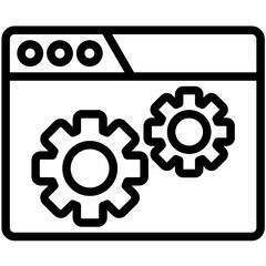 Automated Testing vector icon illustration of Quality Assurance iconset.