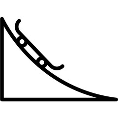 Skate Park vector icon illustration of Outdoor Fun iconset. © IconVerse