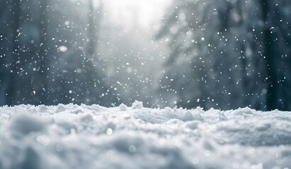 Snowy Forest Winter Landscape Banner
