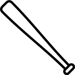Baseball Bat vector icon illustration of Outdoor Fun iconset.