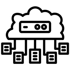 Data Structure vector icon illustration of No Code iconset.