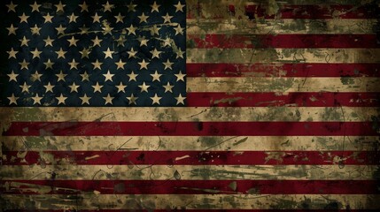 Representation of the american flag for us national loyalty day celebration