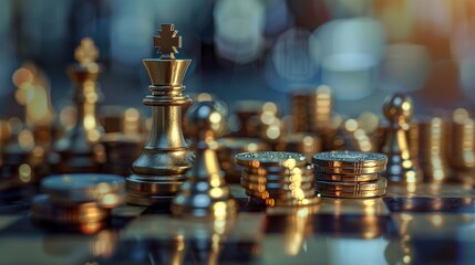 Realistic concept of wealth investment strategy for successful financial planning