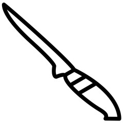 Fillet Knife vector icon illustration of Fishing iconset.