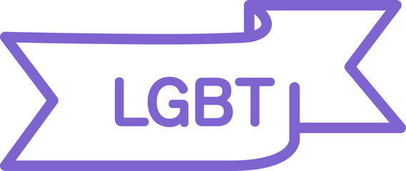 LGBT tab pride month decoration element vector design