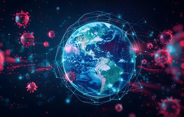 Digital Virus Spreading Around The Earth