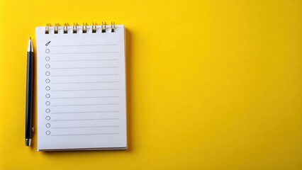 To Do List Planner with yellow background, planner, organization, scheduling, productivity, task management, goals, appointments