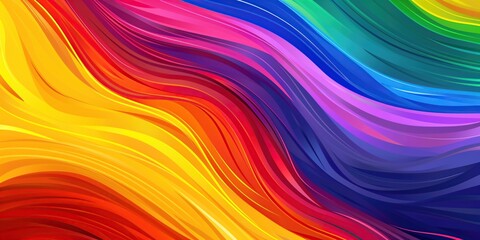 Obraz premium LGBT rainbow flag. Gay and homosexual concept. Abstract pride background banner. Generative Ai