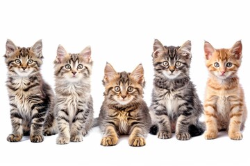 Obraz premium A watercolor set of safari animals of different breeds. Isolated.