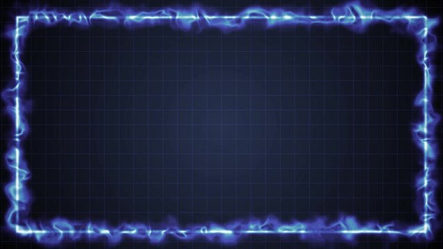 fire flame line frame digital background