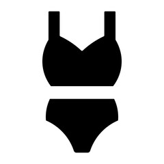 Swimsuit Black icon.