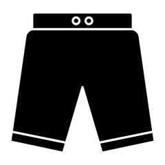 Shorts Black icon.