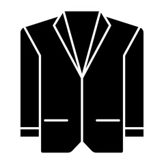 suit jacket Black icon.