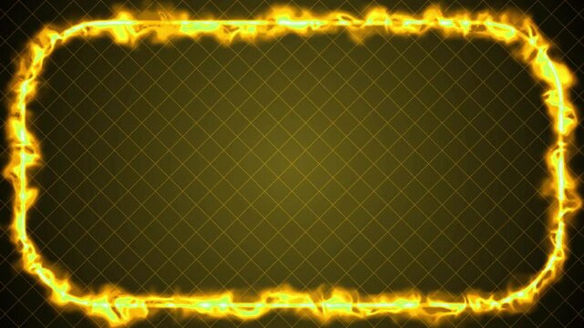 fire flame line frame digital background