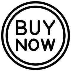 Buy Now vector icon illustration of Fashion Ecommerce iconset.