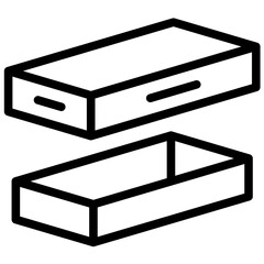 Box vector icon illustration of Fashion Ecommerce iconset.