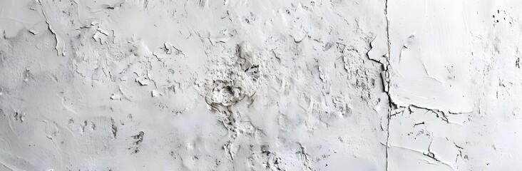 White Concrete Wall Texture Background Banner